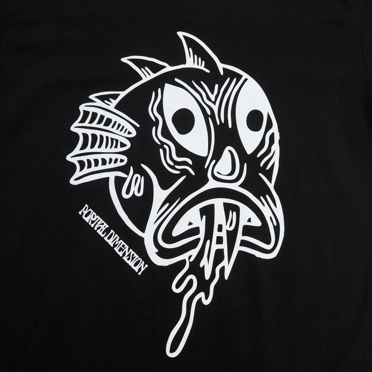 Portal Dimension Monster Ringer T-Shirt - Black/White image 3