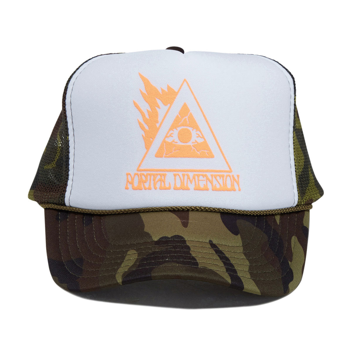 Portal Dimension Evil Eye Hat - White/Camo image 3