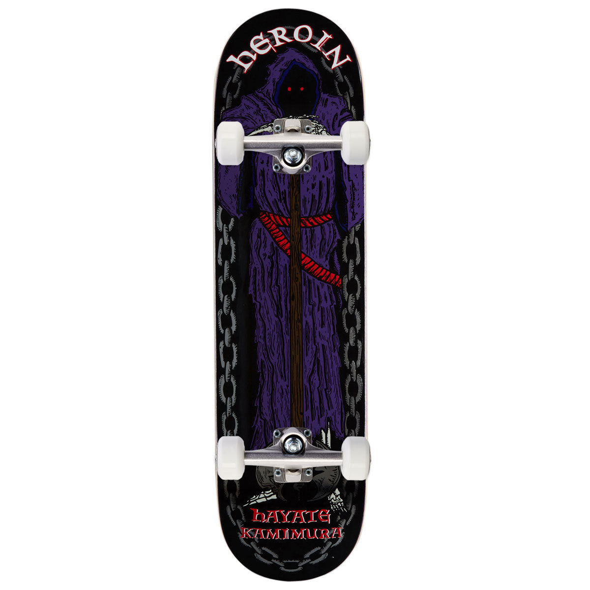 Heroin Hayate KO2 Axe Man Skateboard Complete - 8.25