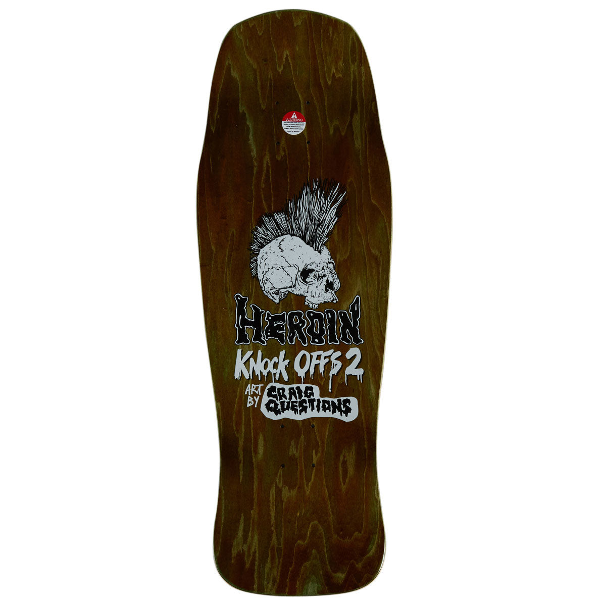 Heroin Nolan Houghton KO2 Skull Skateboard Complete - 10.25