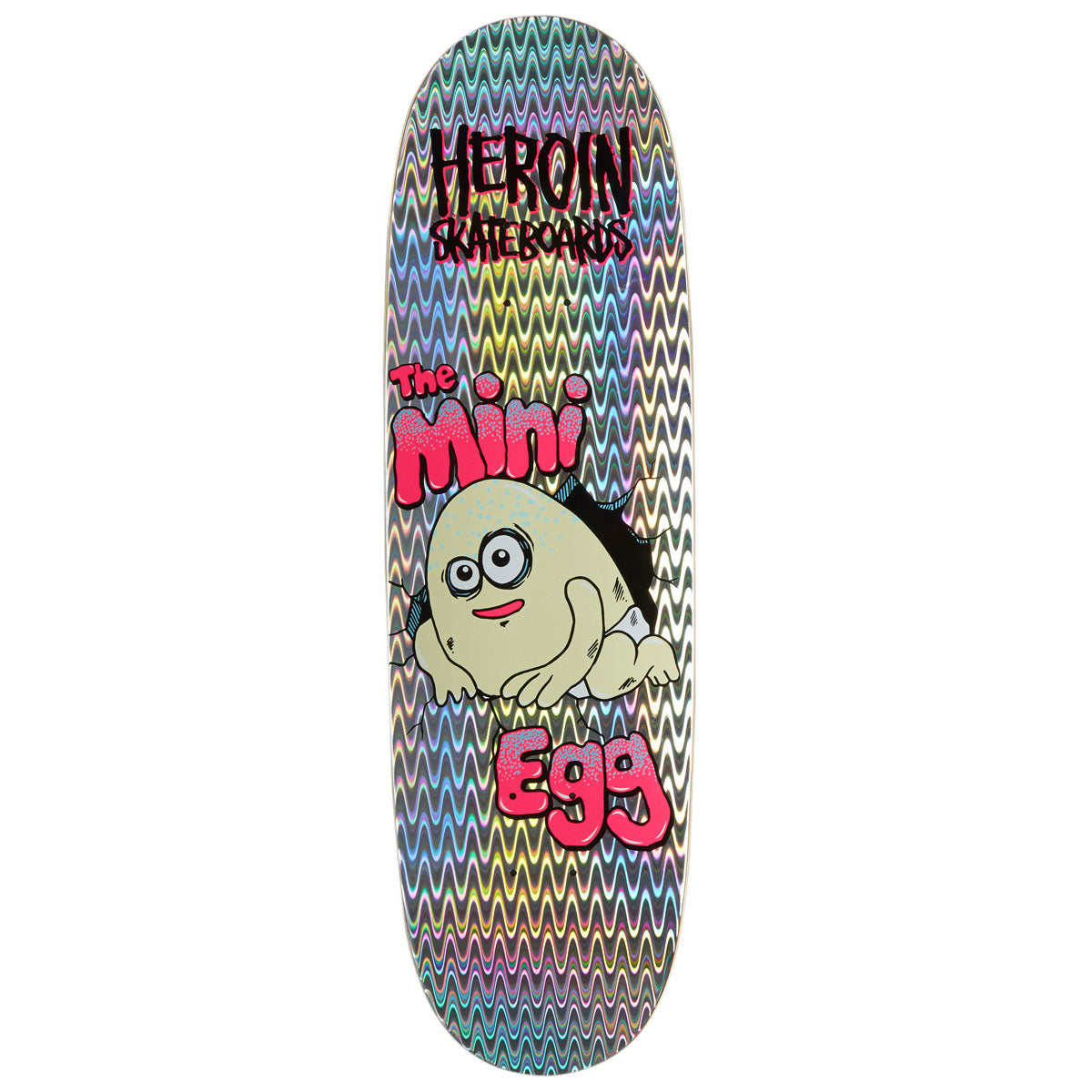 Heroin Mini Egg Skateboard Deck - Holographic Foil - 8.38
