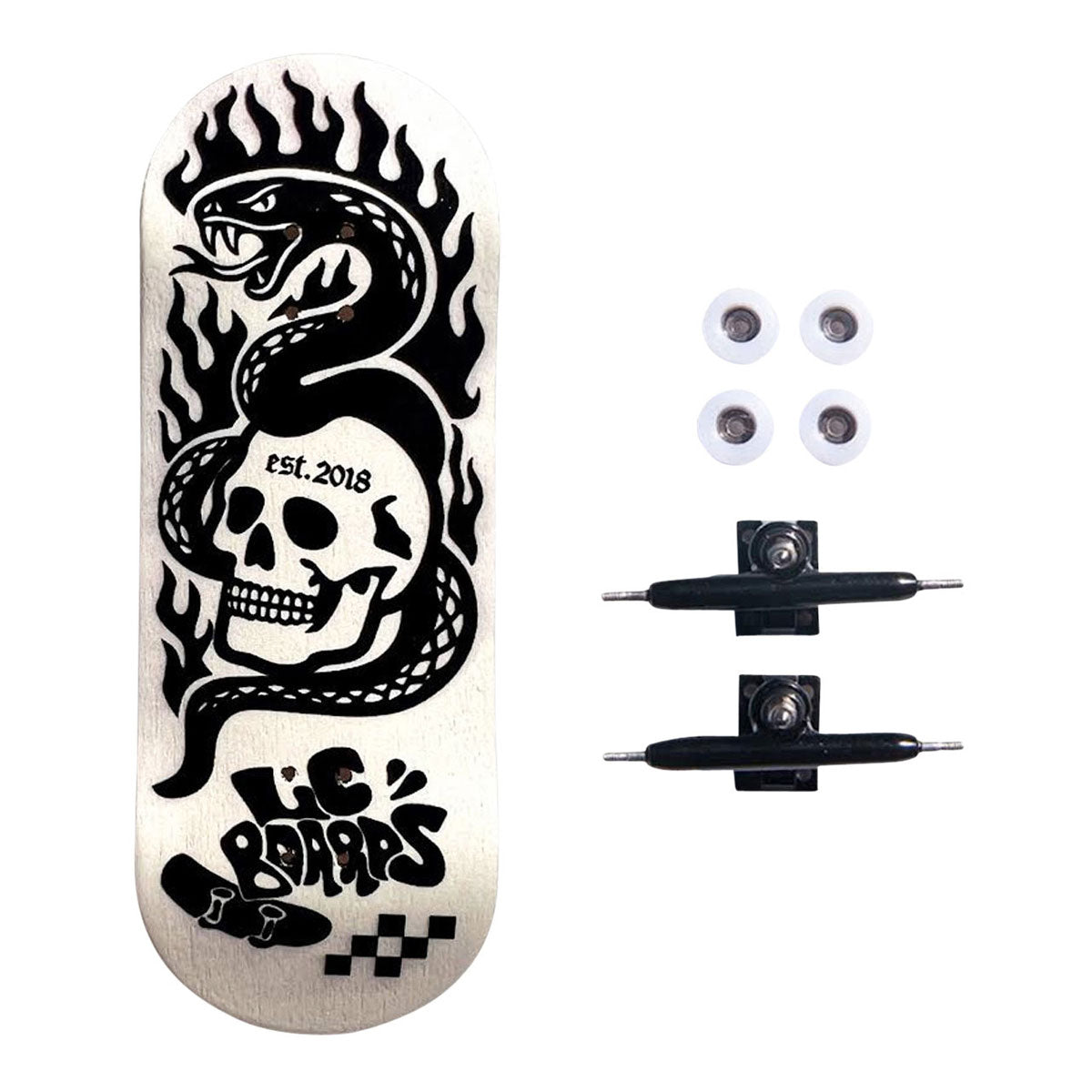 LC Boards Artist Series Skull Fingerboard Complete image 1
