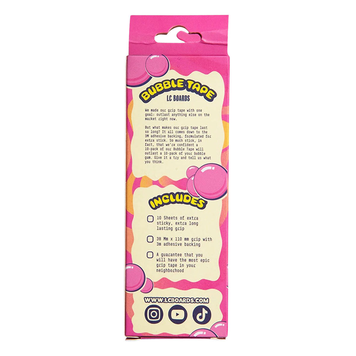 LC Boards LC Bubble Tape 10 Pack Of Fingerboard Grip Tape - Black image 4
