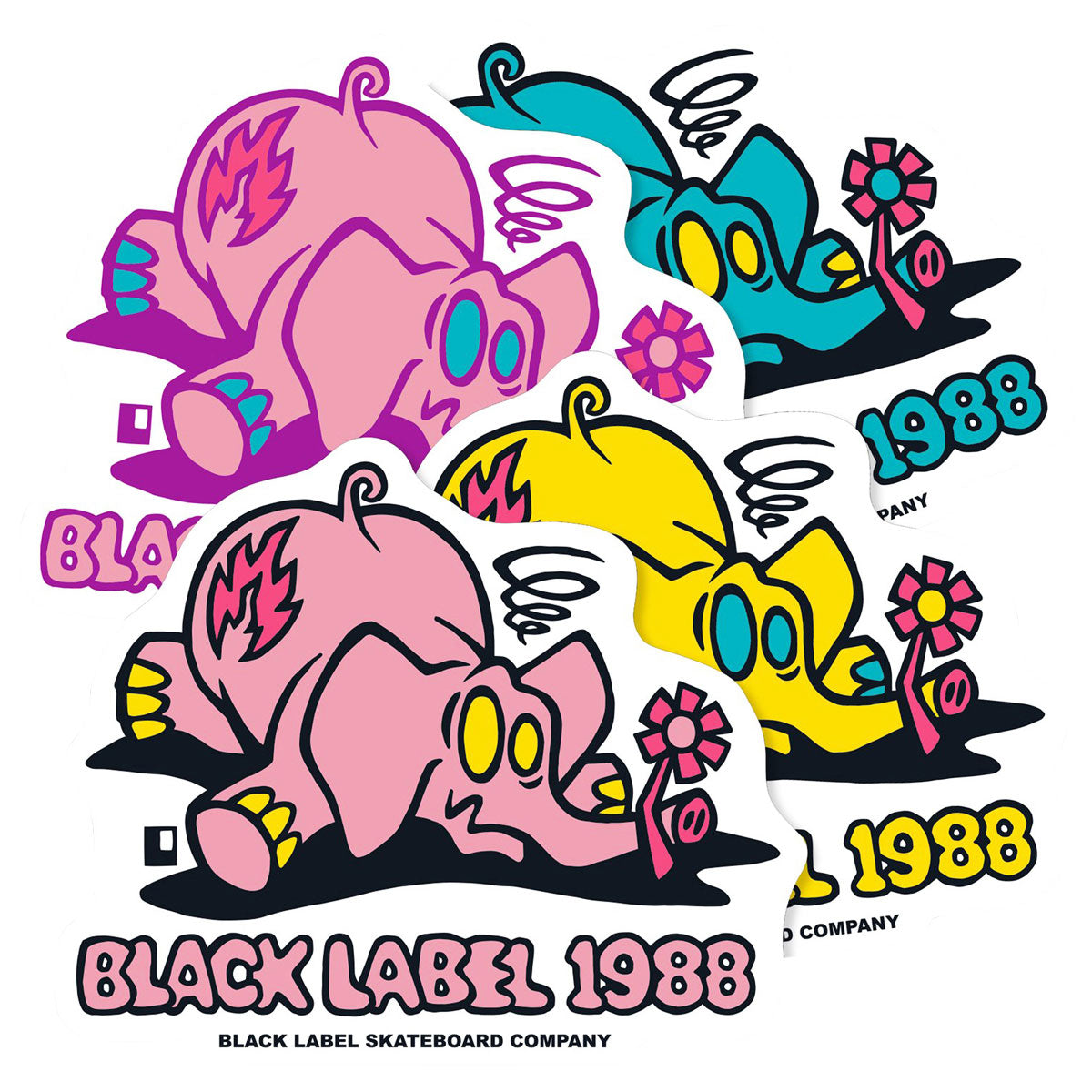 Black Label Pink Elephant Sticker - Assorted image 2