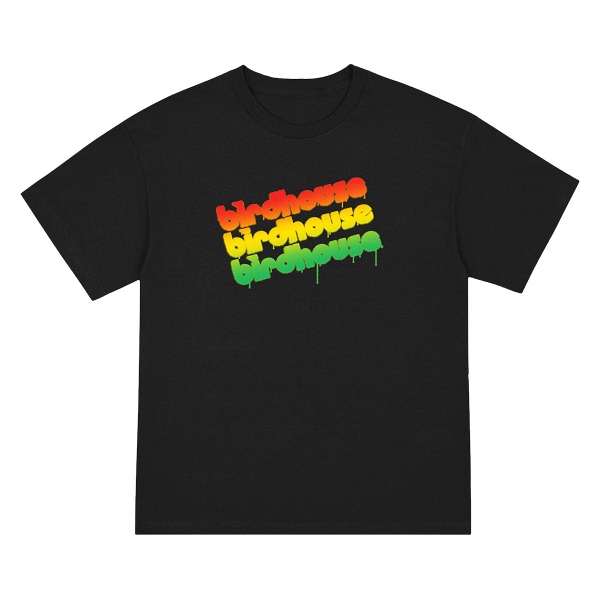 Birdhouse Triple Stack Rasta T-Shirt - Black image 1