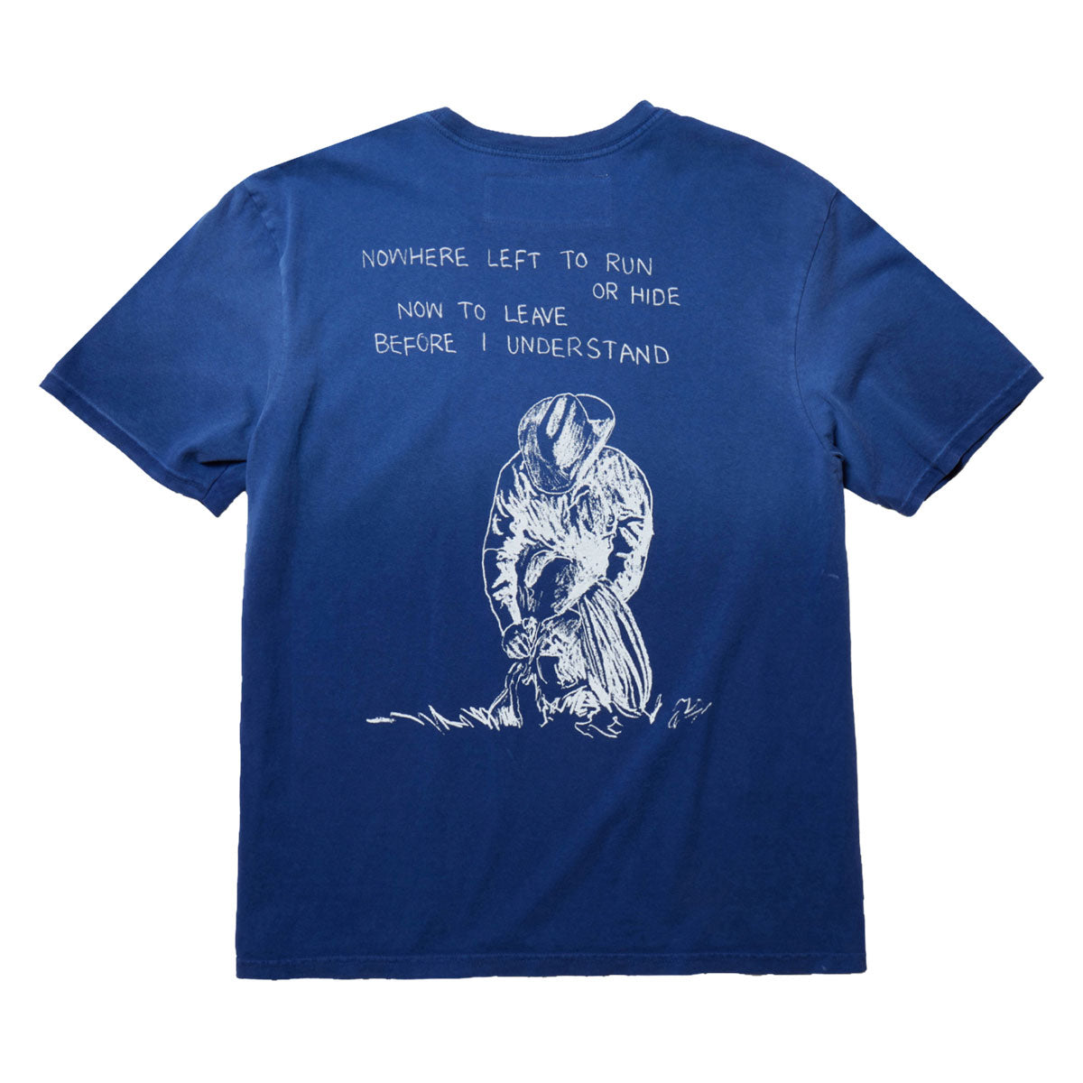 One Of These Days Return Again T-Shirt - Sun Faded Navy image 2