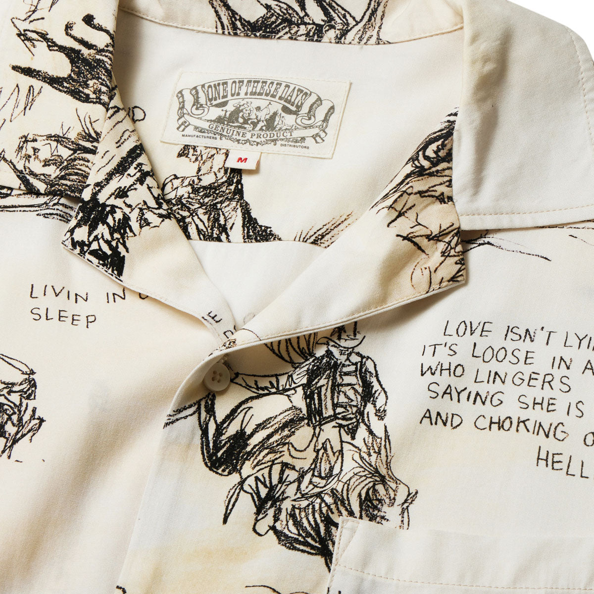 One Of These Days Best Of My Time Camp Shirt - Natural image 3