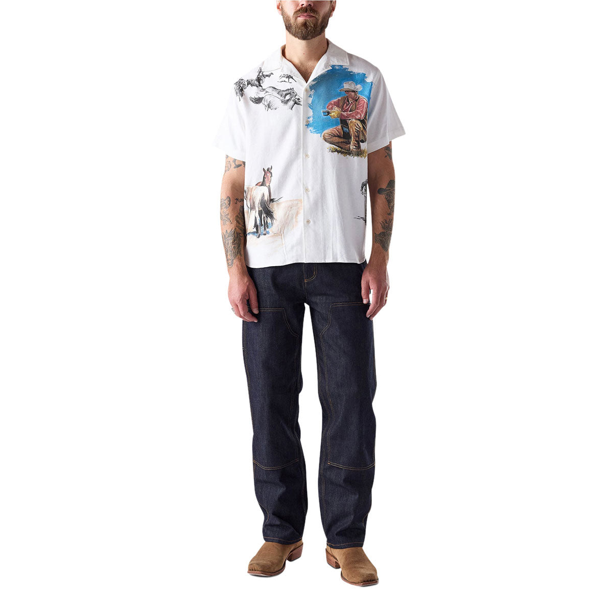 One Of These Days El Capitan Camp Shirt - Bone image 4