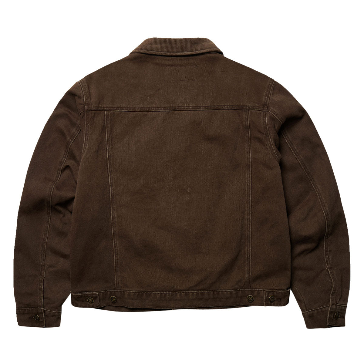 One Of These Days Lined Trucker Jacket - Washed Brown Denim image 3