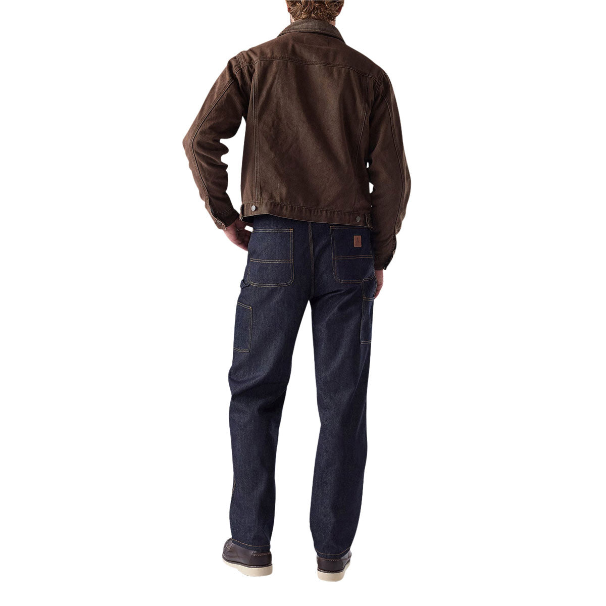 One Of These Days Lined Trucker Jacket - Washed Brown Denim image 5