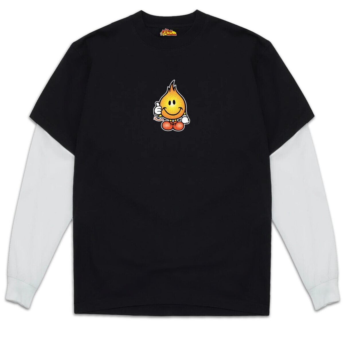 World Industries Classic Flameboy Layered T-Shirt - Black/White image 1