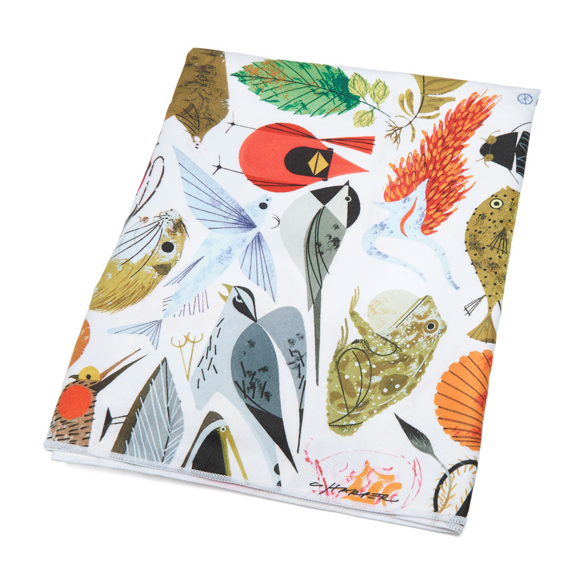 Habitat Charley Harper Tree Of Life Yoga Towel - Multi image 2