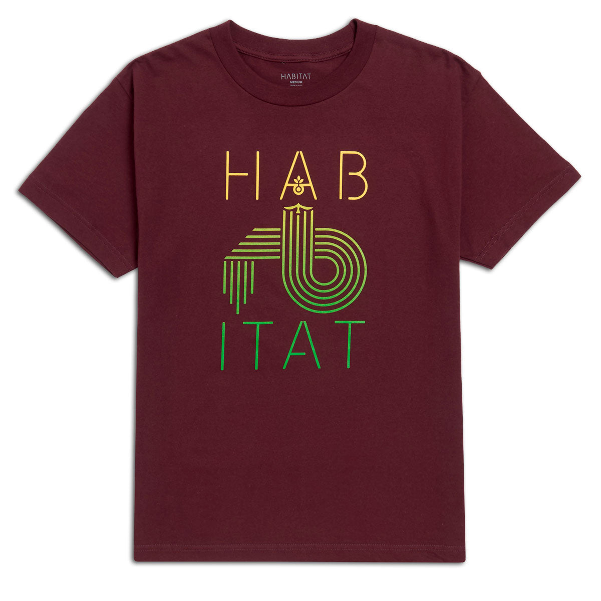 Habitat Stencil Soar T-Shirt - Maroon image 1
