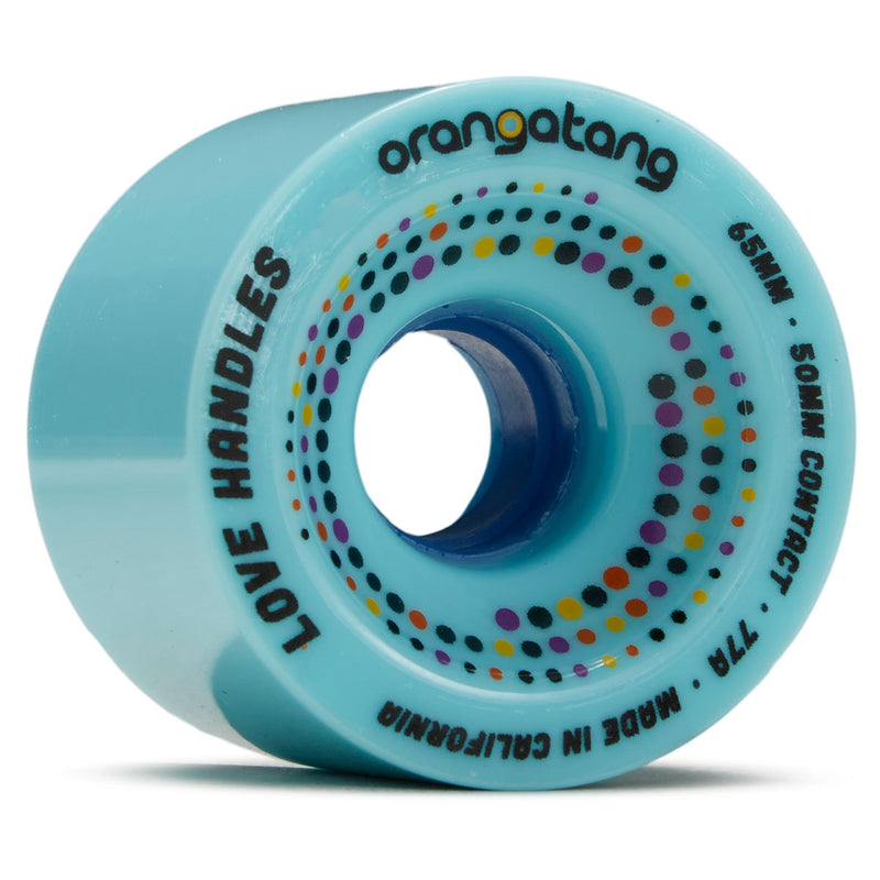 Orangatang Love Handles Offset Freeride 77a Longboard Wheels - Blue - 65mm