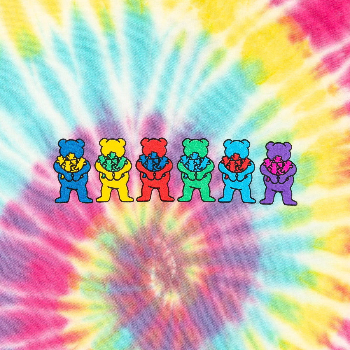 Grizzly Hug A Bear T-Shirt - Tie Dye image 2