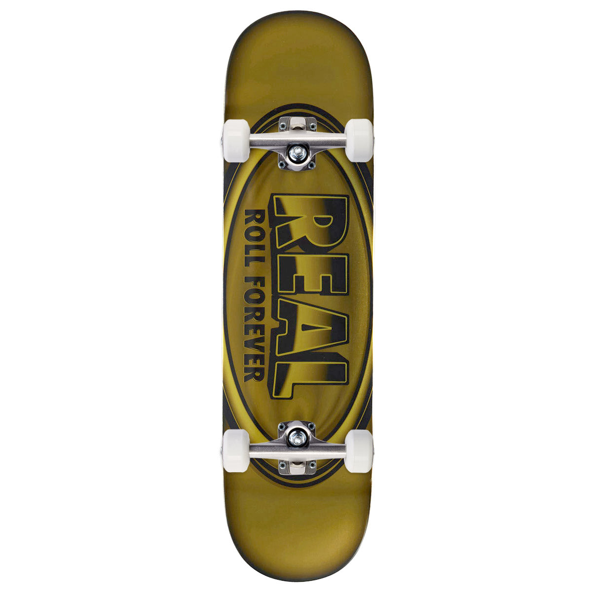 Real DBX Oval Team Skateboard Complete - Yellow - 8.38