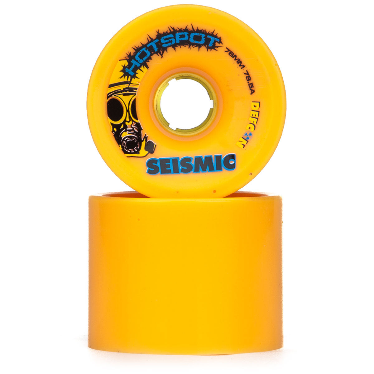 Seismic Hot Spot 78.5a Longboard Wheels - Mango - 76mm image 2