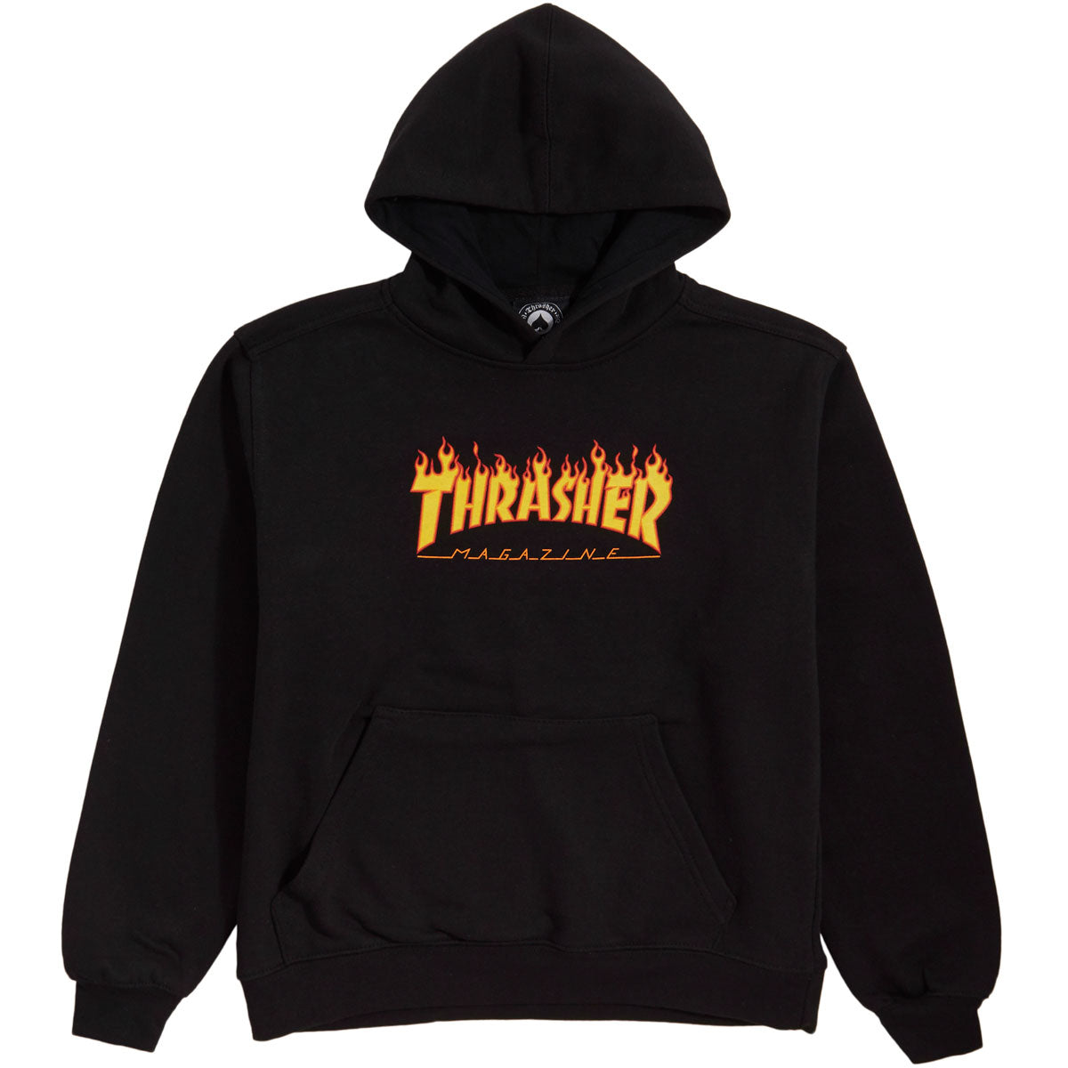 Thrasher Youth Flame Logo Hoodie - Black image 1