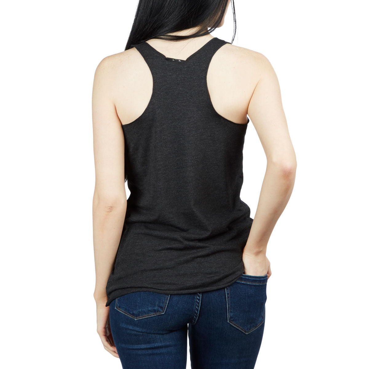 Thrasher Womens Flame Logo Racerback Tank Top - Black image 2