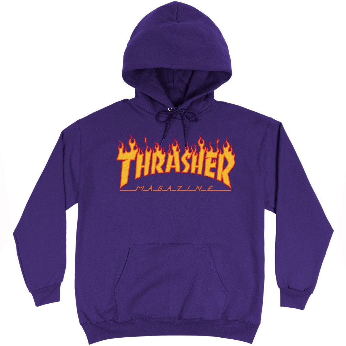 Thrasher Flame Hoodie - Purple image 1