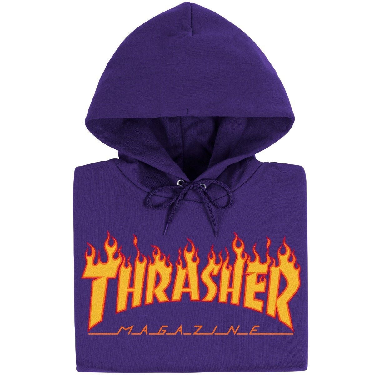 Thrasher Flame Hoodie - Purple image 2