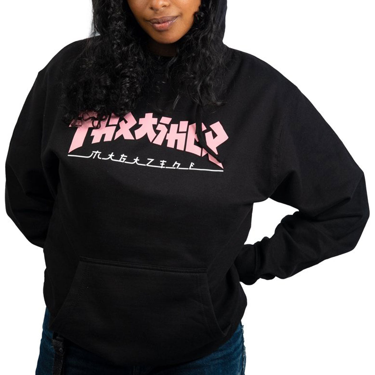 Thrasher Womens Godzilla Hoodie - Black/Pink image 1
