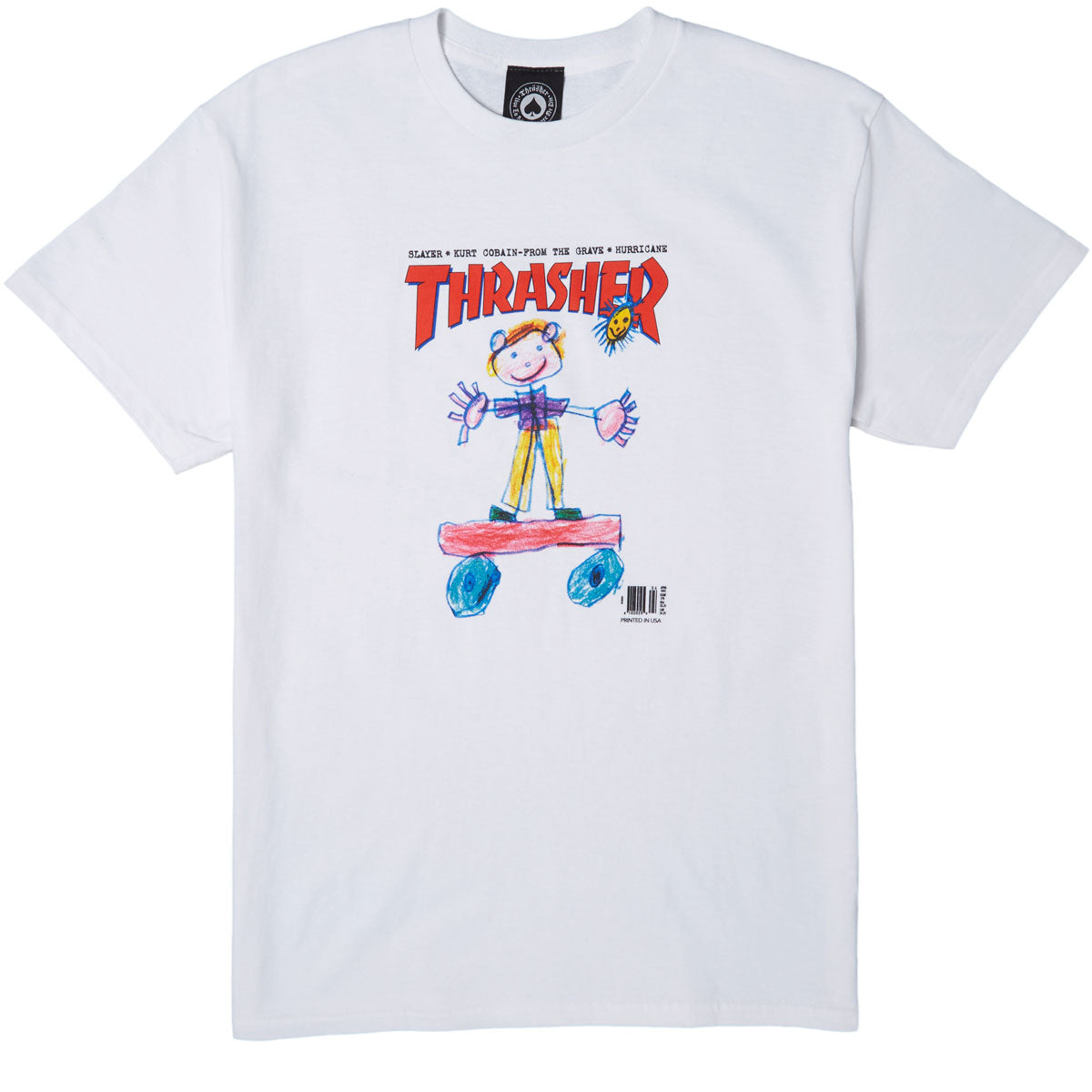 Thrasher Kid Cover T-Shirt - White image 1