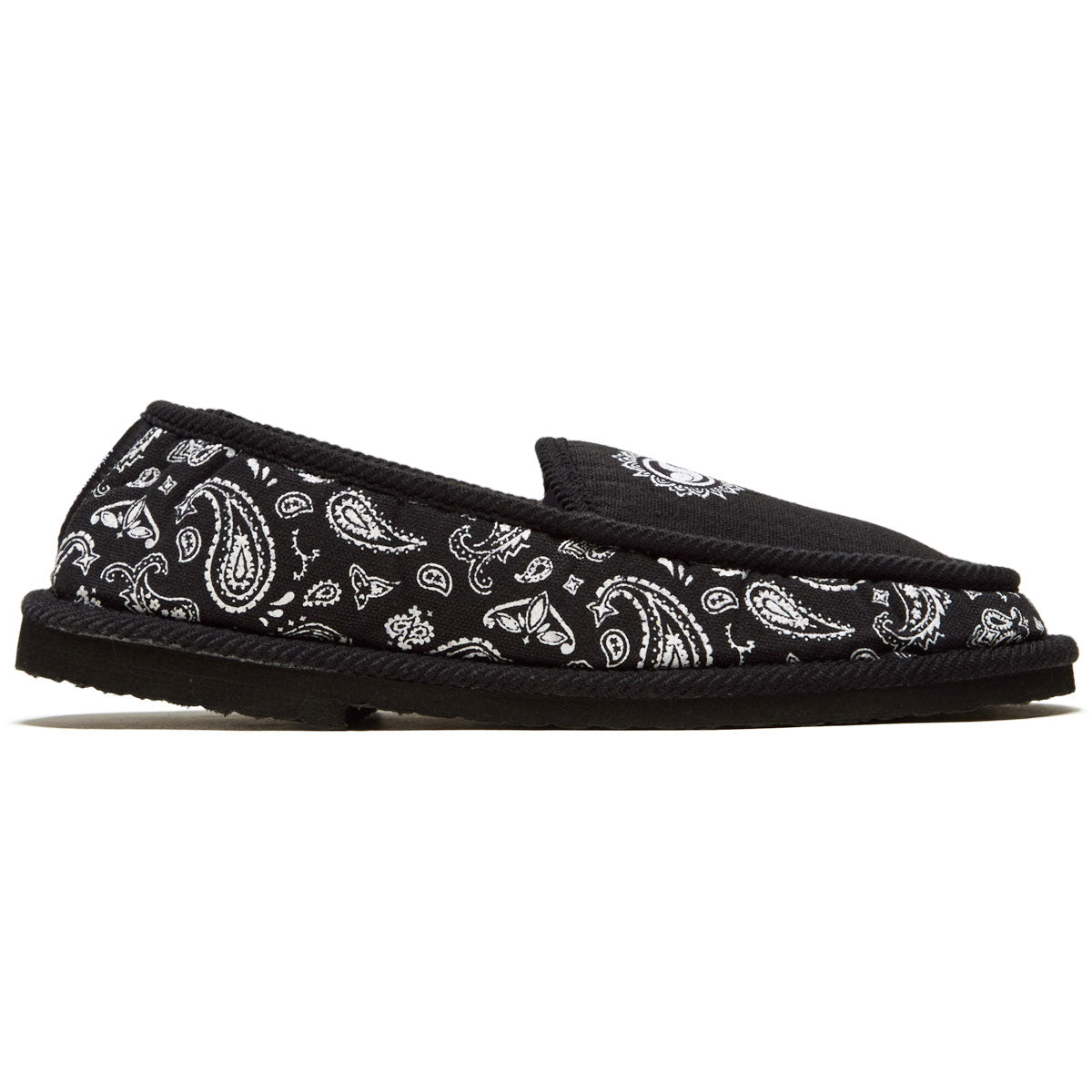 DVS Francisco Slippers - Black/White Printed Canvas image 1