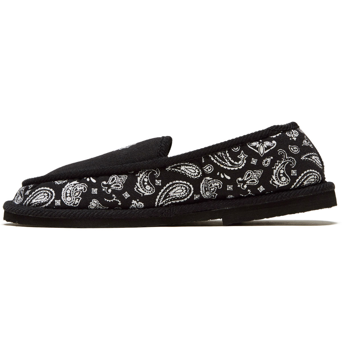 DVS Francisco Slippers - Black/White Printed Canvas image 2