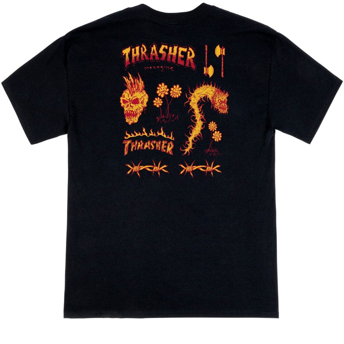 Thrasher Sketch T-Shirt - Black – Daddies Board Shop