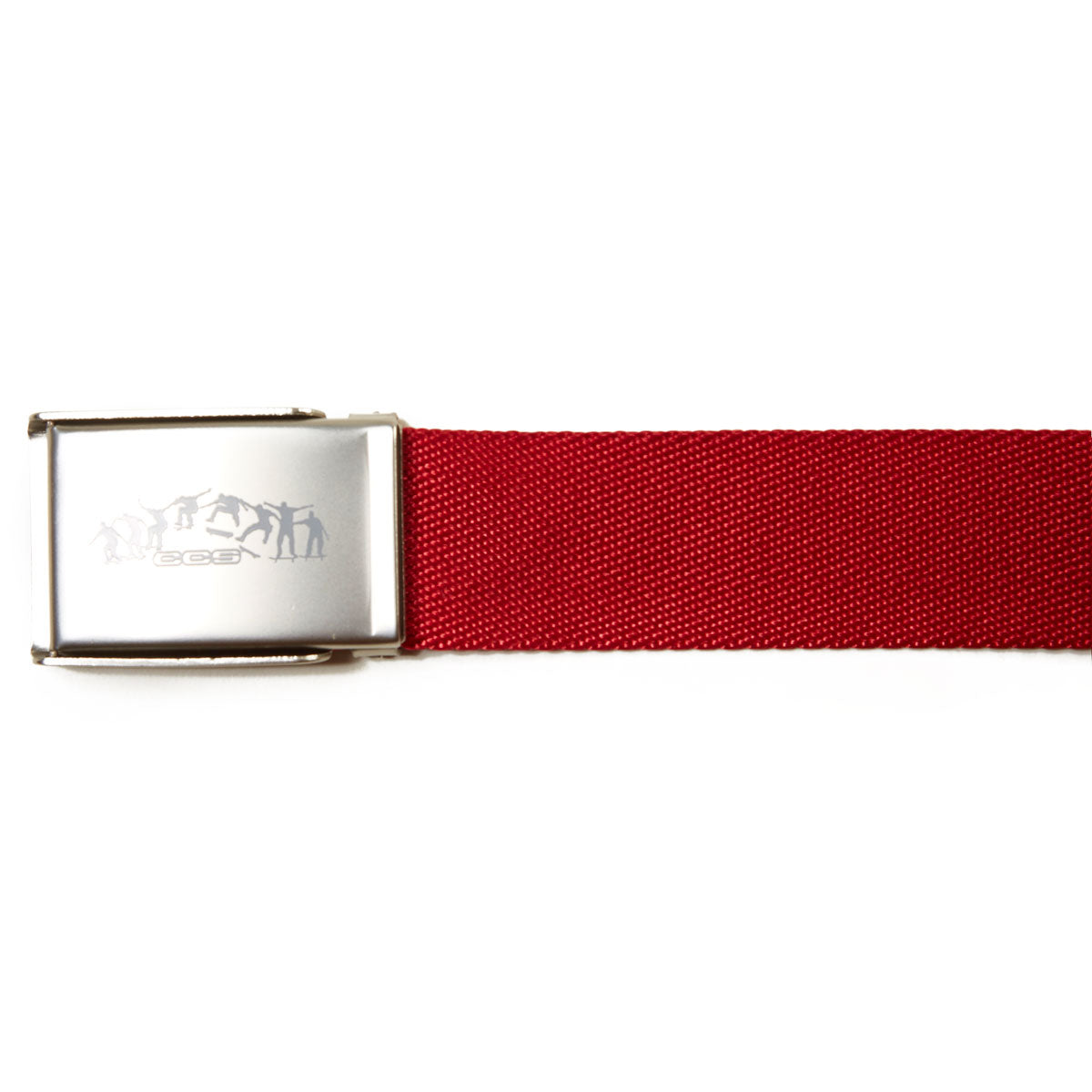 CCS Silver Kickflip Buckle Belt - Red image 3
