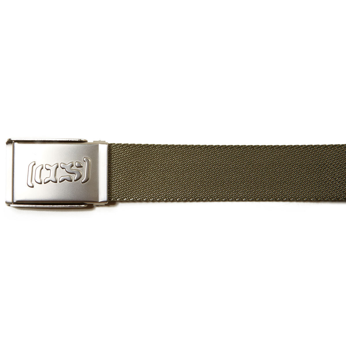 CCS Silver Logo Buckle Belt - Olive image 3