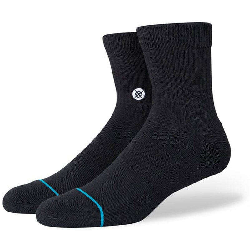 Stance Icon Quarter 3 Pack Socks - Black