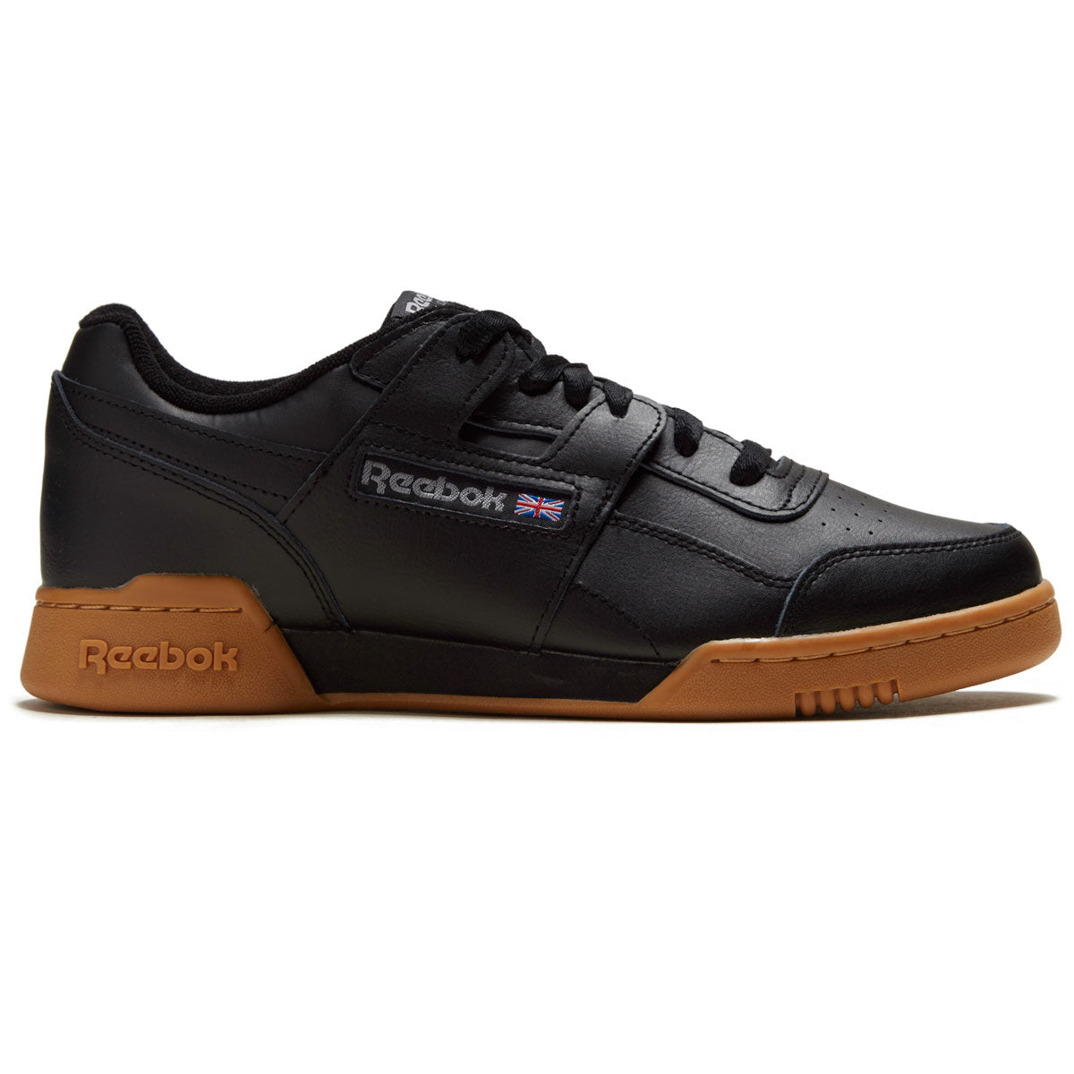 Reebok Workout Plus Shoes - Black/Carbon/Classic Red/Royal/Gum image 1