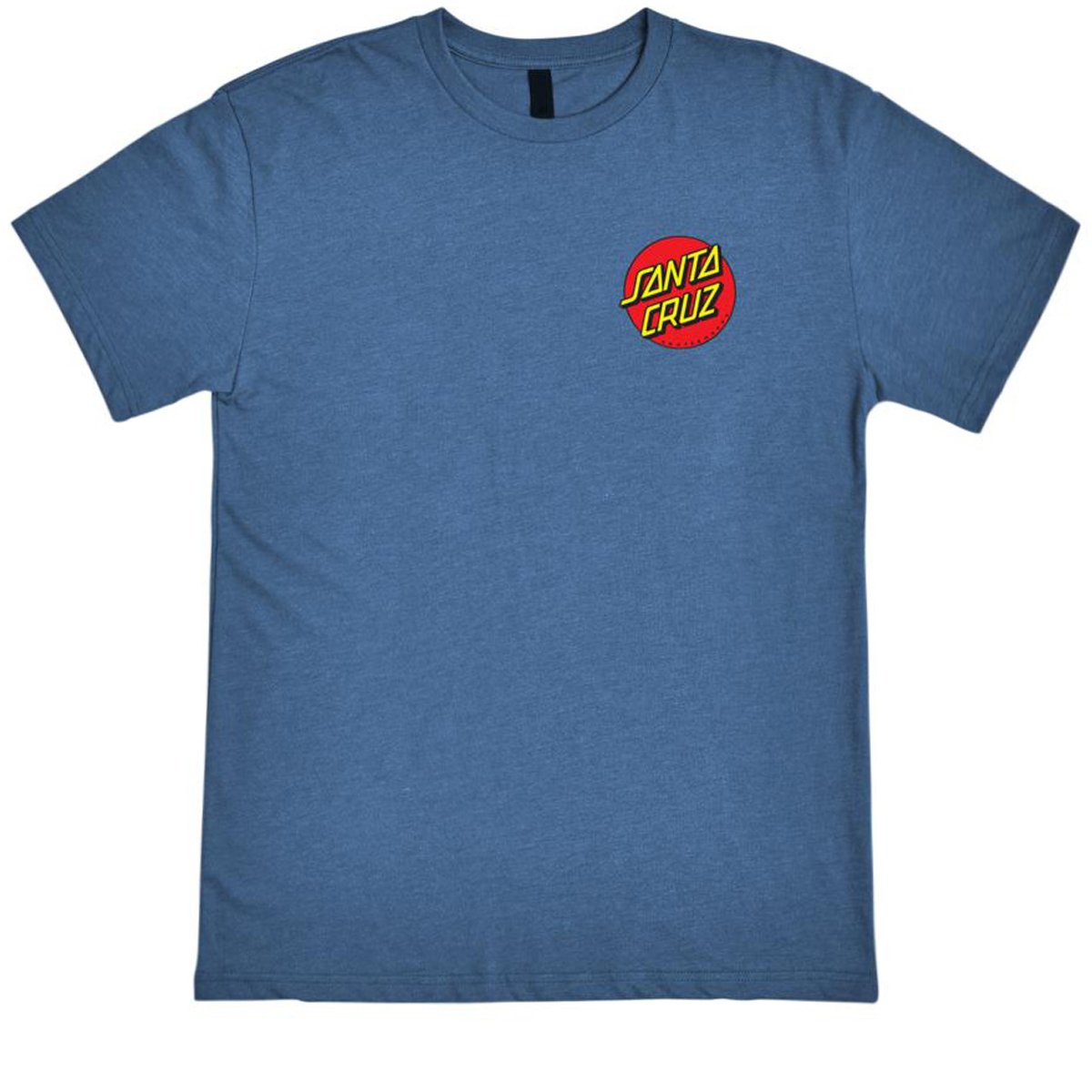 Santa Cruz Classic Dot Chest T-Shirt - Heather Cool Blue image 1