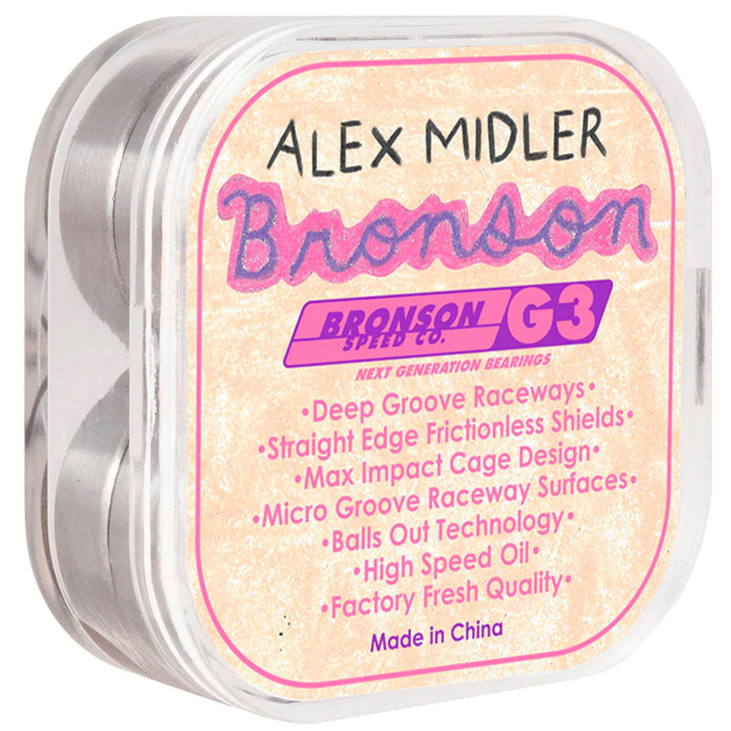 Bronson Alex Midler Pro G3 Bearings - Pink