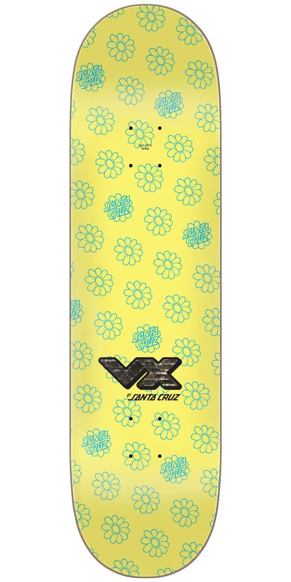 Santa Cruz Delfino Wildflower VX Skateboard Deck - 8.25