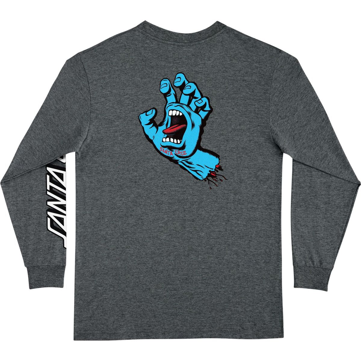 Santa Cruz Screaming Hand Long Sleeve T-Shirt - Dark Heather – Daddies Board Sho