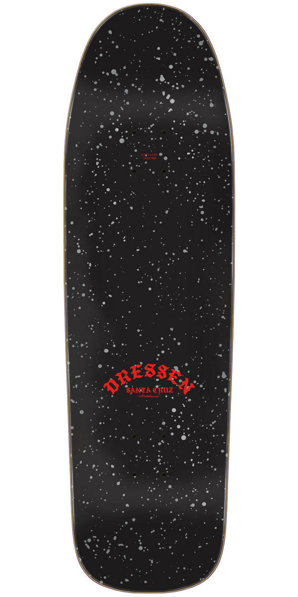 Santa Cruz Dressen Rose Cross Shape Skateboard Deck - 9.31