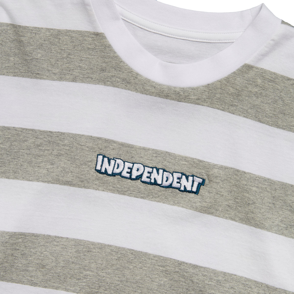 Independent Bounce Stripe T-Shirt - White/Grey Heather image 2