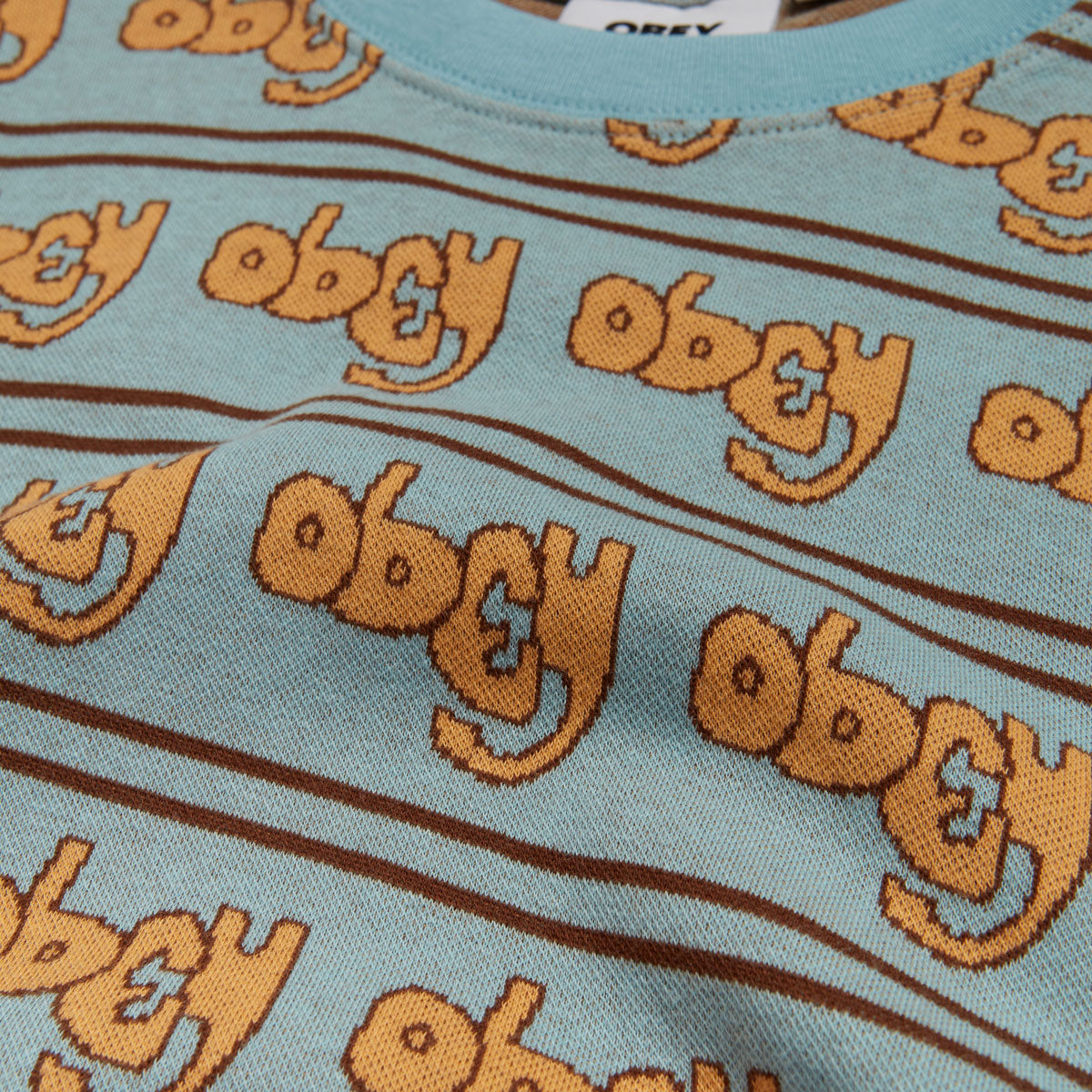 Obey Depiction Jacquard T-Shirt - Sky Blue Multi image 3