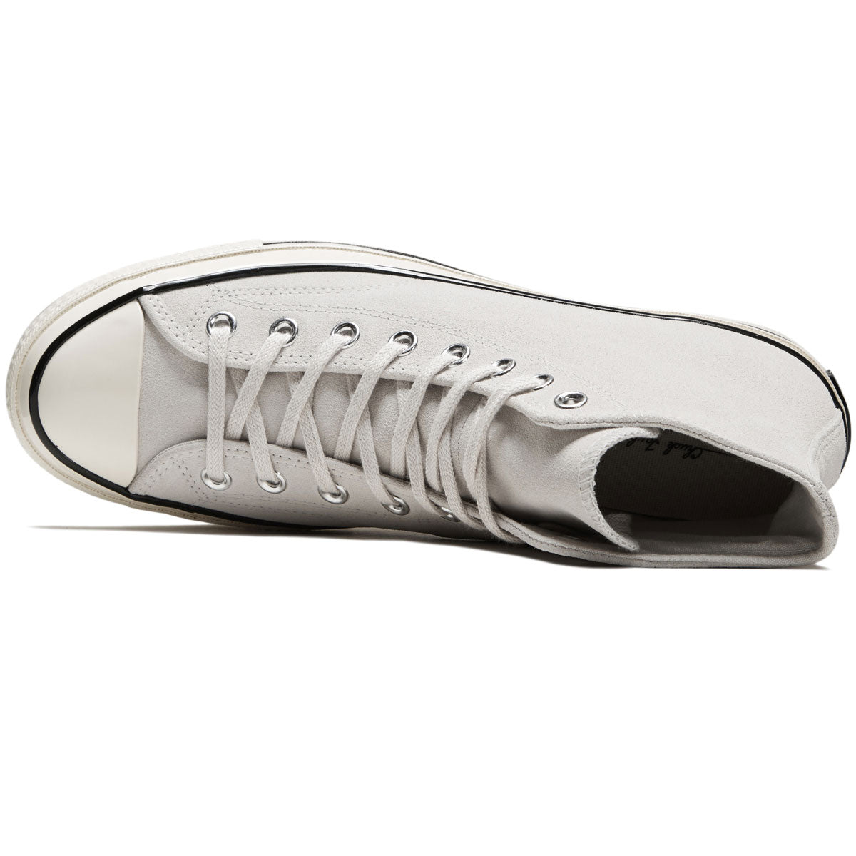 Converse Chuck 70 Suede Hi Shoes - Pale Putty/Egret/Black image 3
