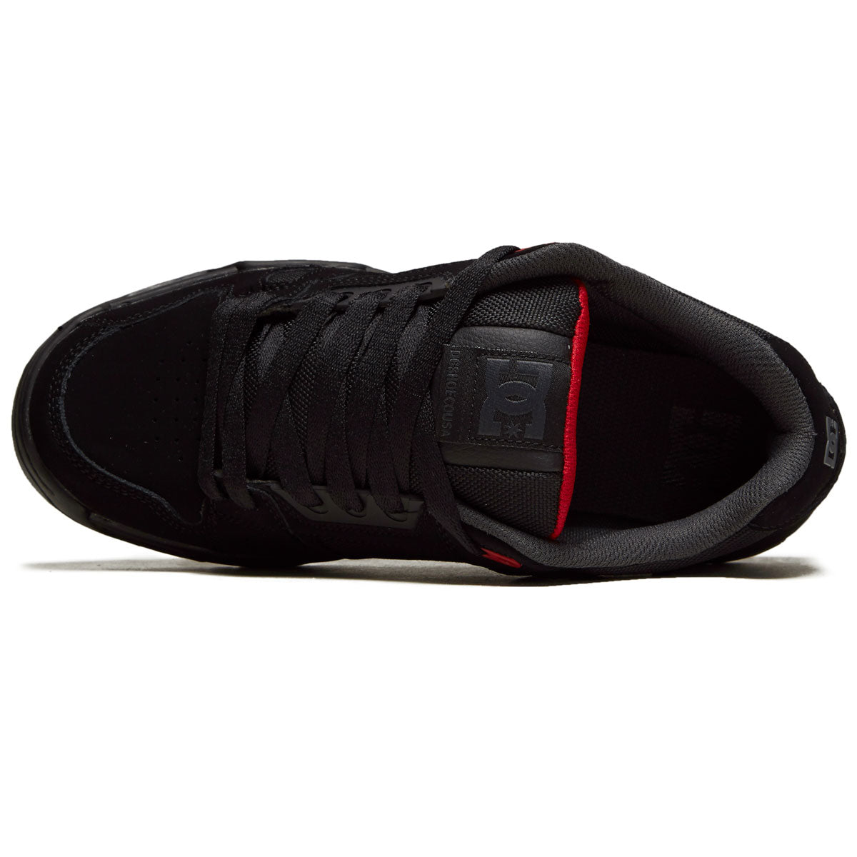 DC Stag Shoes - Black/Grey/Red – Daddies Board Shop