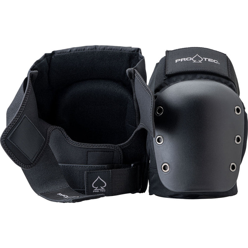 Pro-Tec Street Knee Open Back Pads - Black