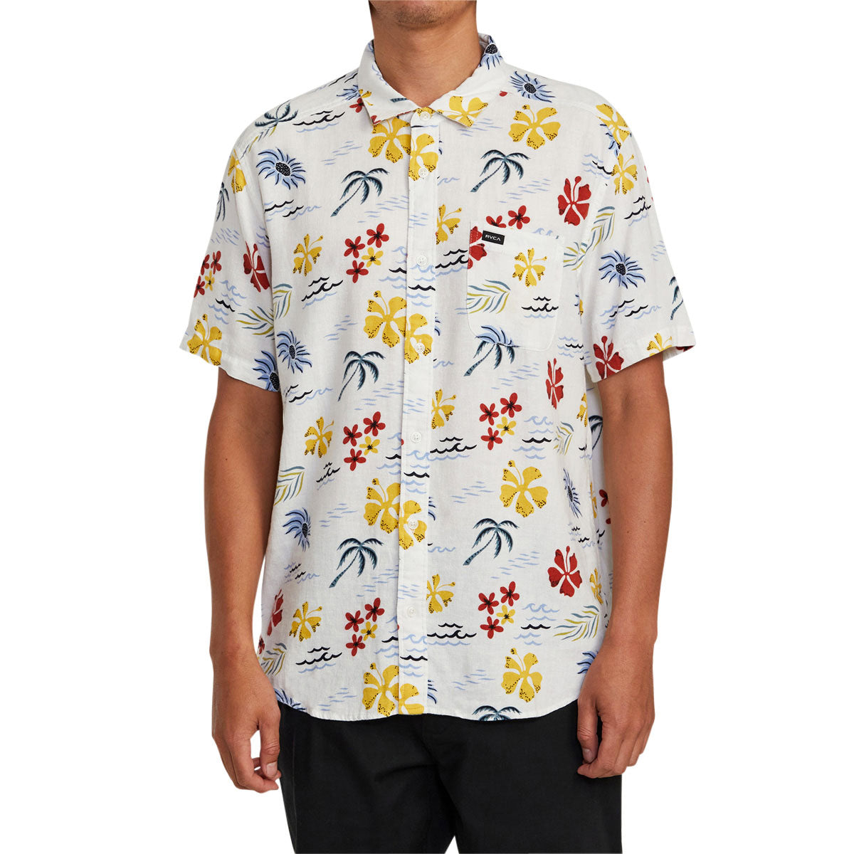 RVCA Will Travel Shirt - Vanilla image 1