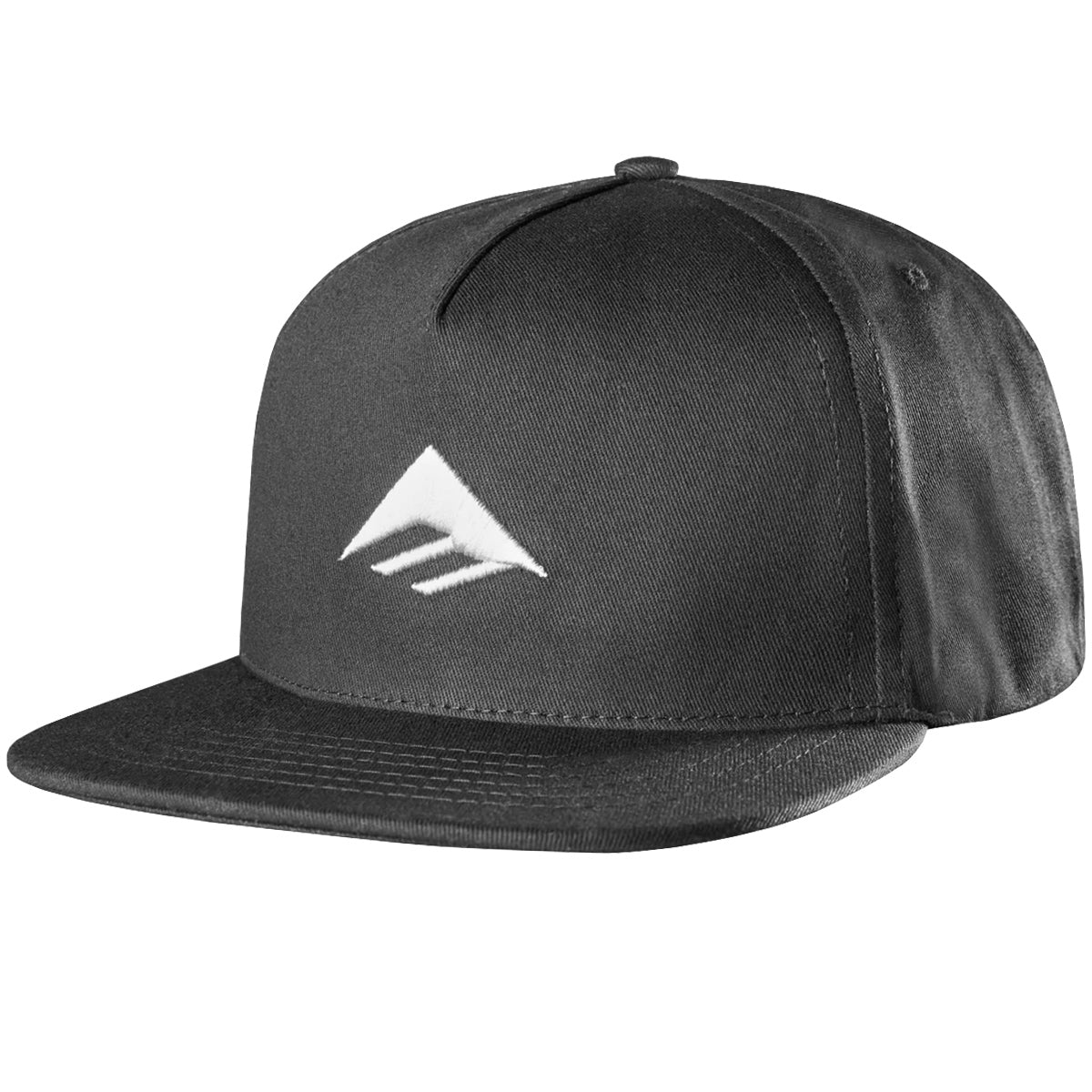Emerica Classic Snapback Hat - Black/White image 1