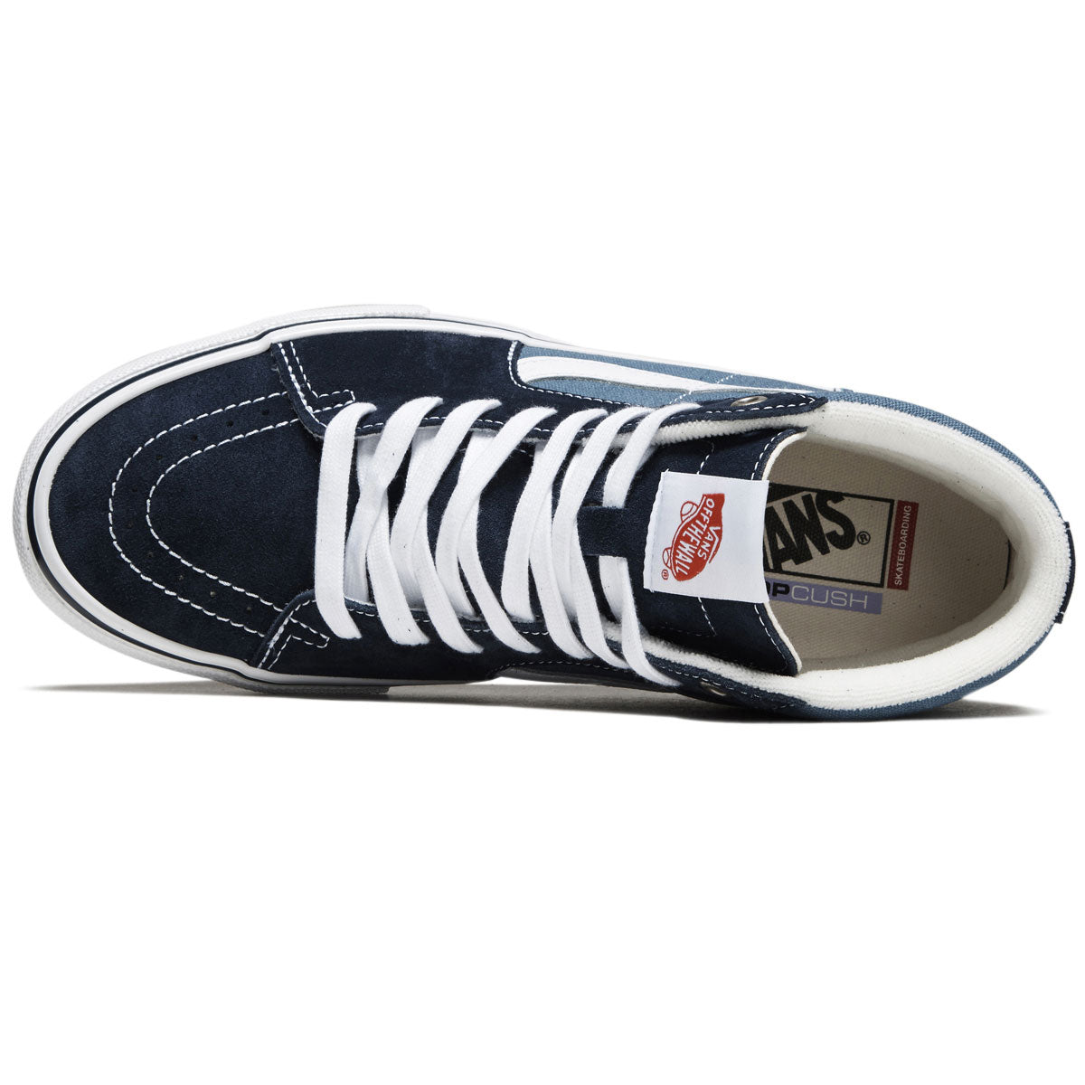 Vans Skate Sk8-Hi Shoes - Navy/White image 3