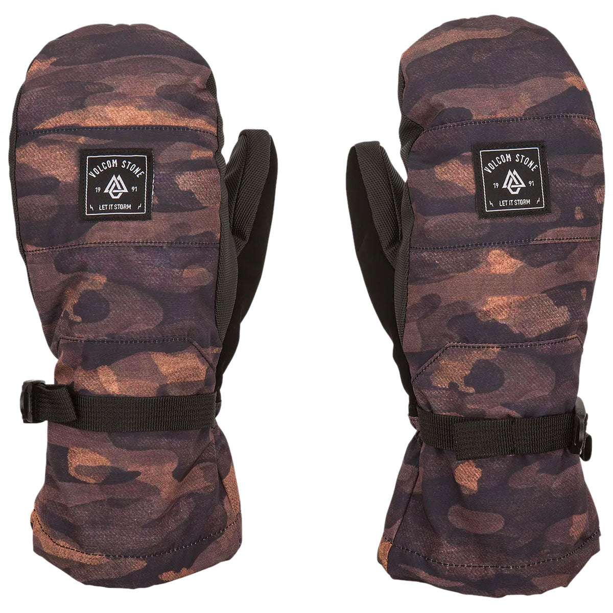 Volcom Womens V.snow Over Mitt Snowboard Gloves - Dusk Camo