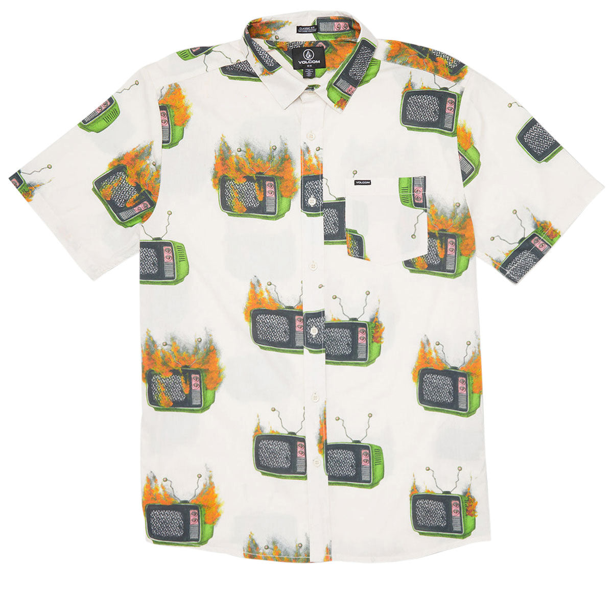 Volcom Fa J Hager Woven Shirt - Whitecap Grey