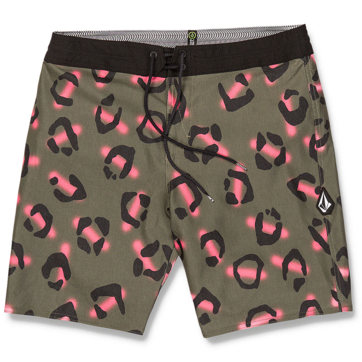 Volcom Stone Party Animals Stoney 19 Board Shorts - Military image 1